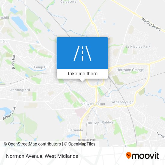 Norman Avenue map