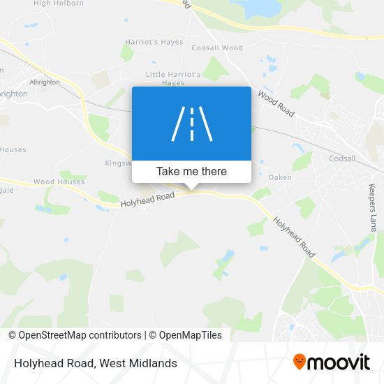 Holyhead Road map