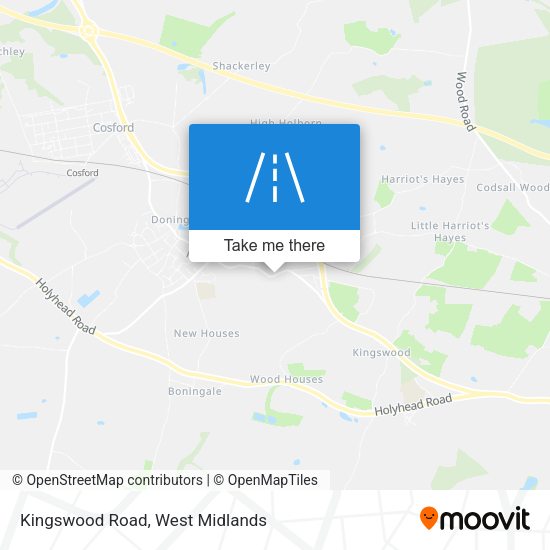 Kingswood Road map
