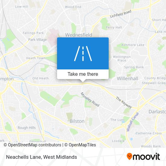 Neachells Lane map