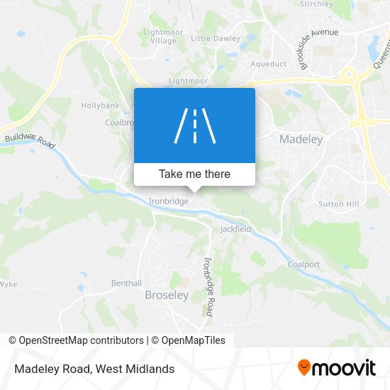 Madeley Road map