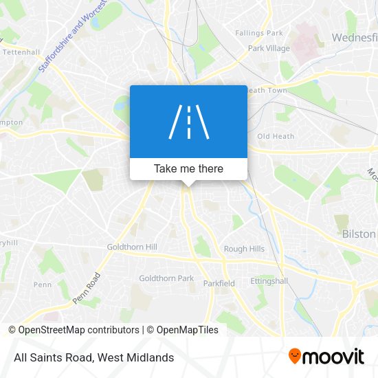 All Saints Road map