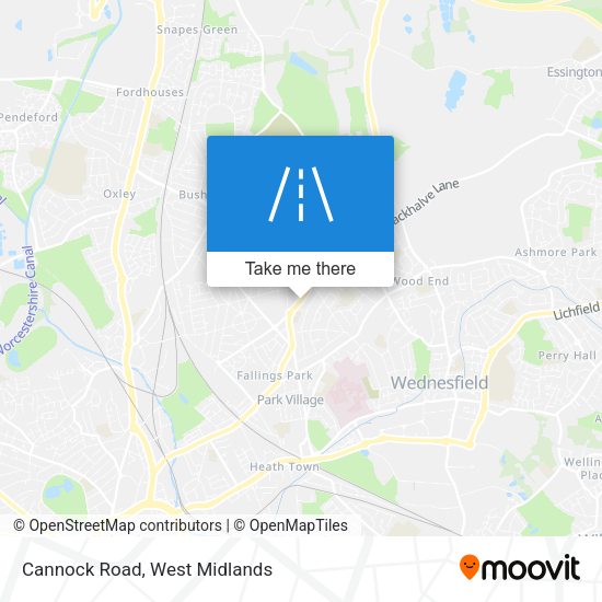 Cannock Road map