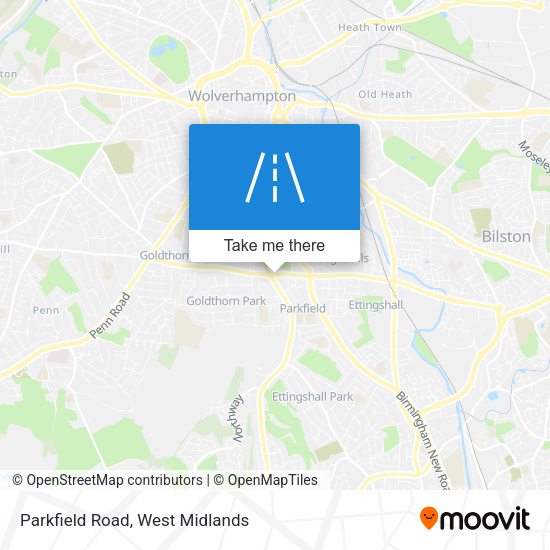 Parkfield Road map