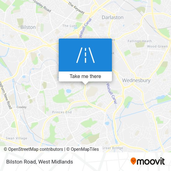 Bilston Road map