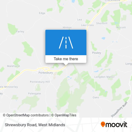 Shrewsbury Road map