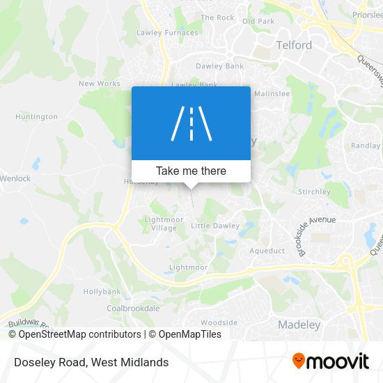 Doseley Road map