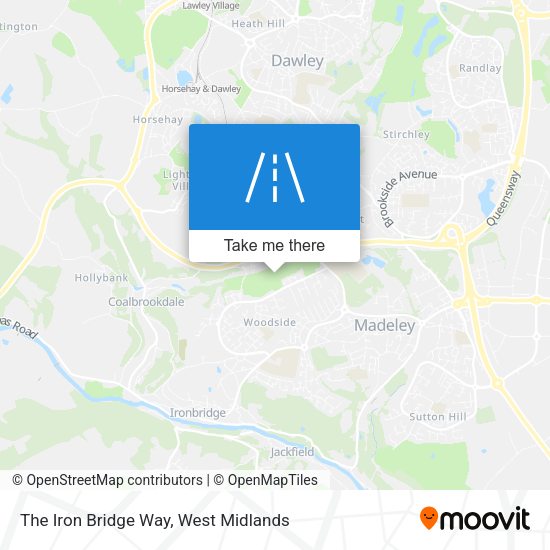 The Iron Bridge Way map