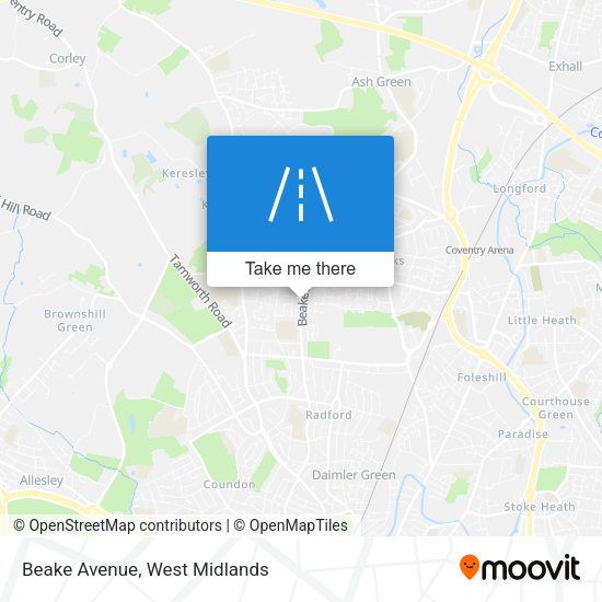 Beake Avenue map