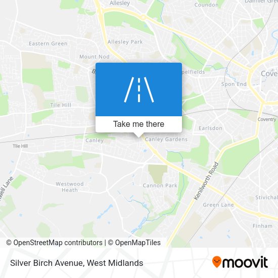Silver Birch Avenue map