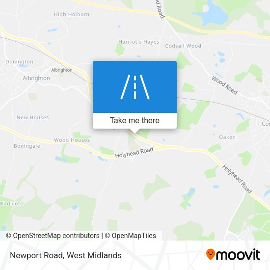 Newport Road map