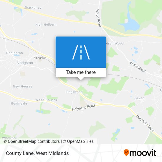 County Lane map