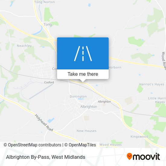 Albrighton By-Pass map