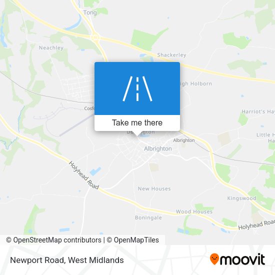 Newport Road map