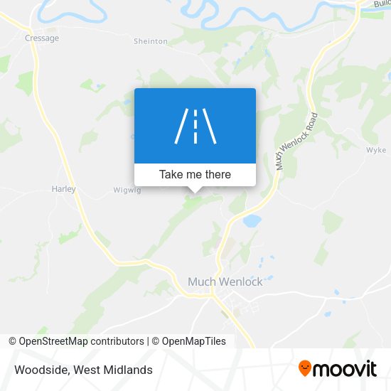 Woodside map