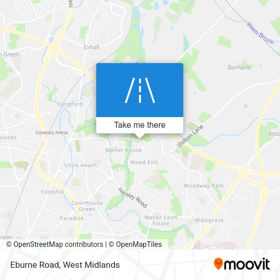 Eburne Road map