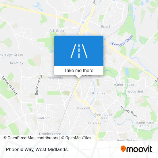 Phoenix Way map