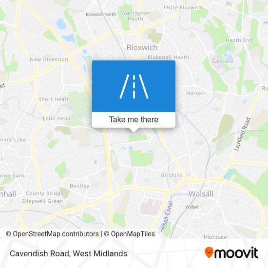 Cavendish Road map