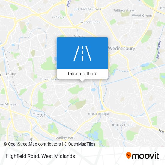 Highfield Road map