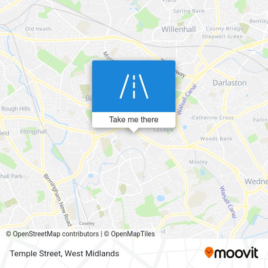Temple Street map