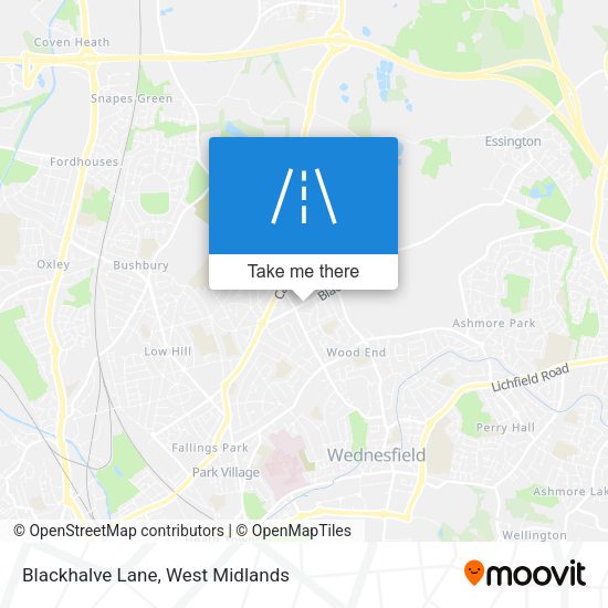Blackhalve Lane map