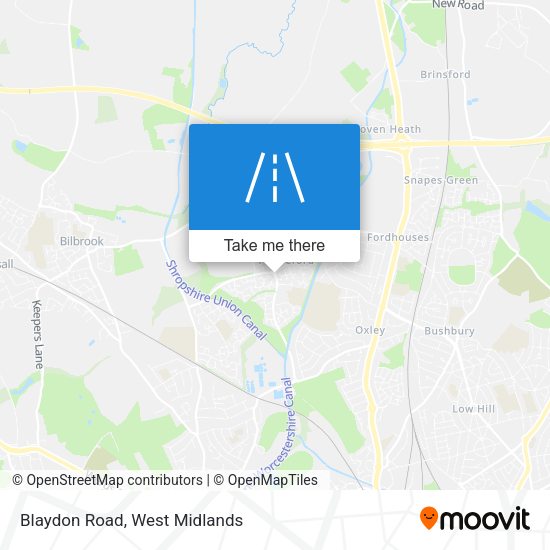 Blaydon Road map