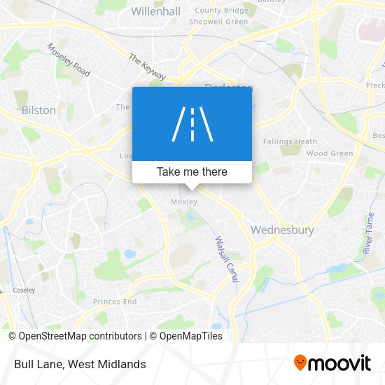 Bull Lane map