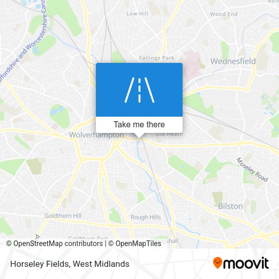Horseley Fields map
