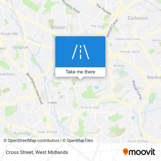 Cross Street map