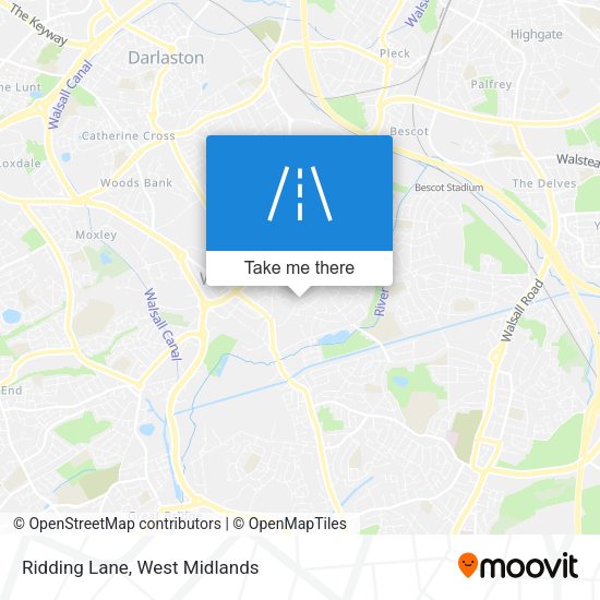 Ridding Lane map
