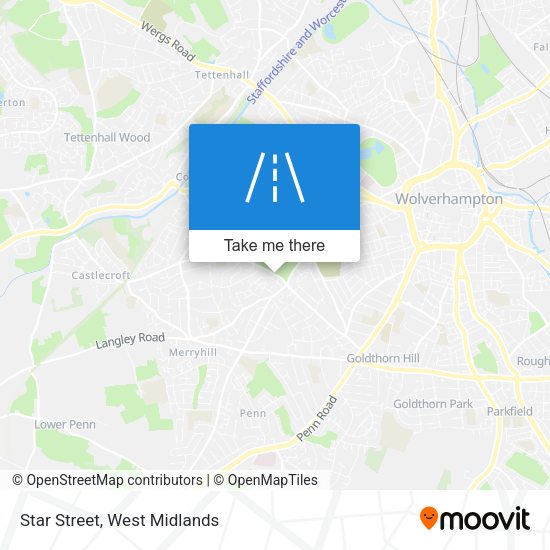 Star Street map