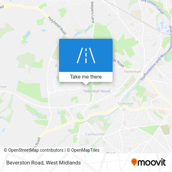 Beverston Road map