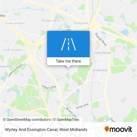 Wyrley And Essington Canal map
