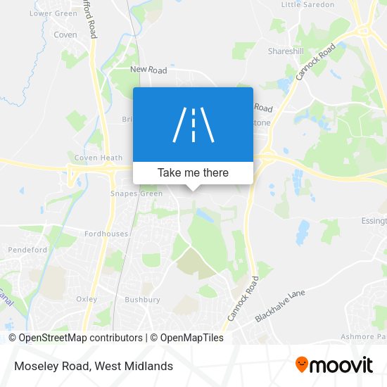 Moseley Road map