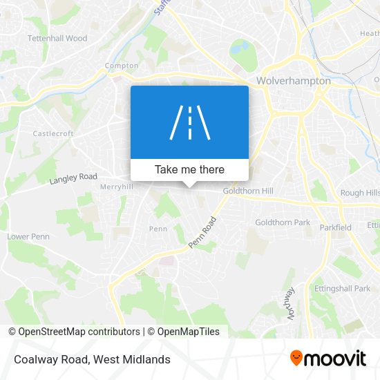 Coalway Road map