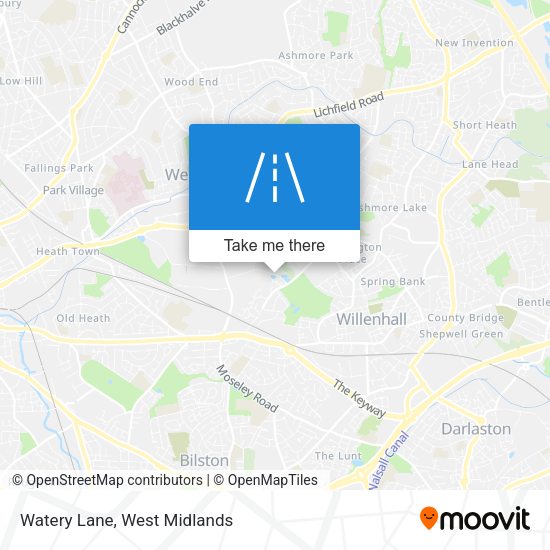 Watery Lane map