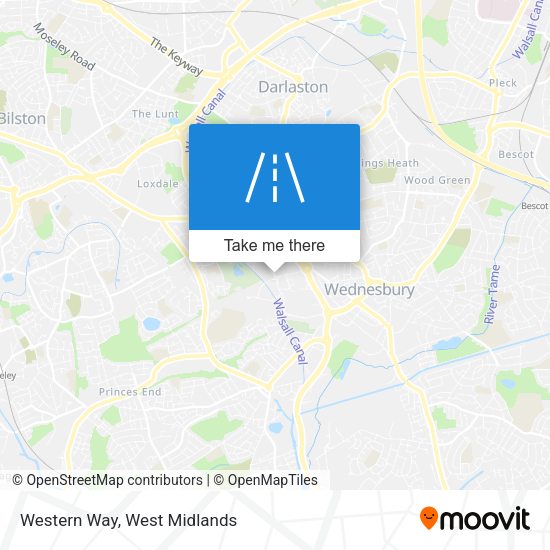 Western Way map