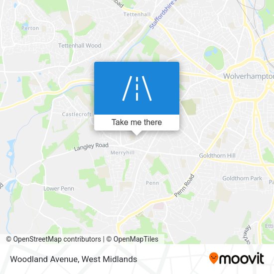 Woodland Avenue map