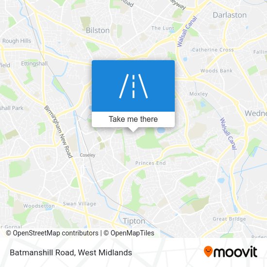 Batmanshill Road map
