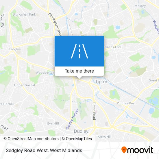 Sedgley Road West map
