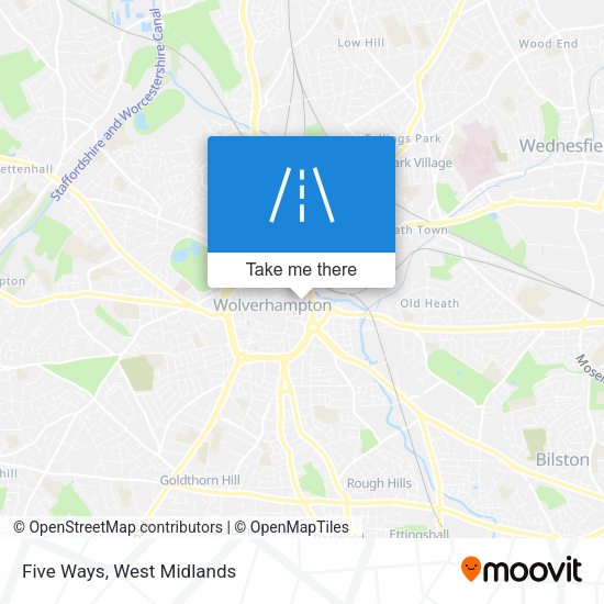 Five Ways map