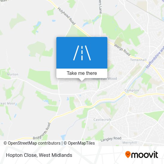 Hopton Close map