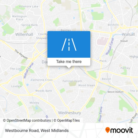 Westbourne Road map