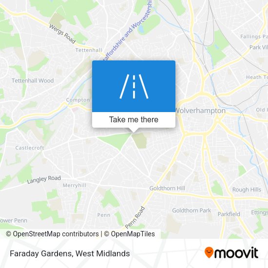 Faraday Gardens map