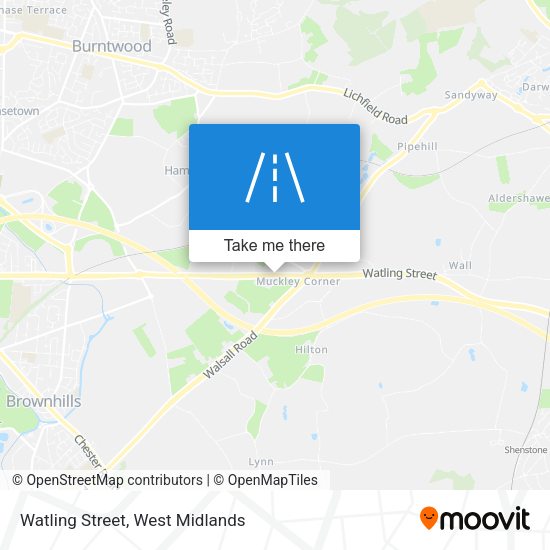 Watling Street map