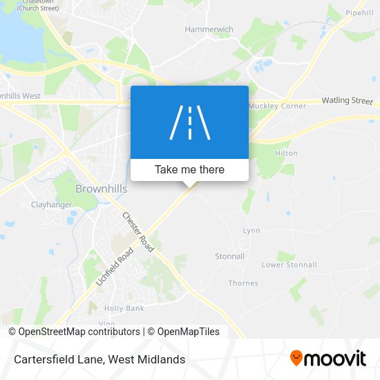 Cartersfield Lane map