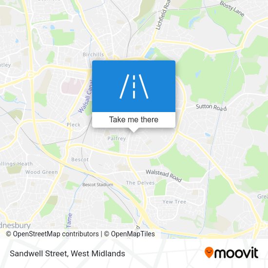 Sandwell Street map