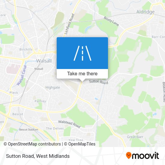 Sutton Road map