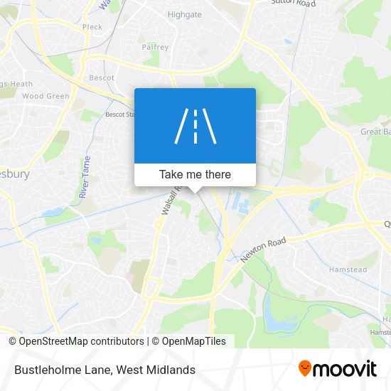 Bustleholme Lane map