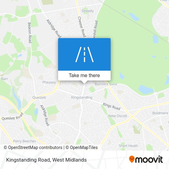 Kingstanding Road map